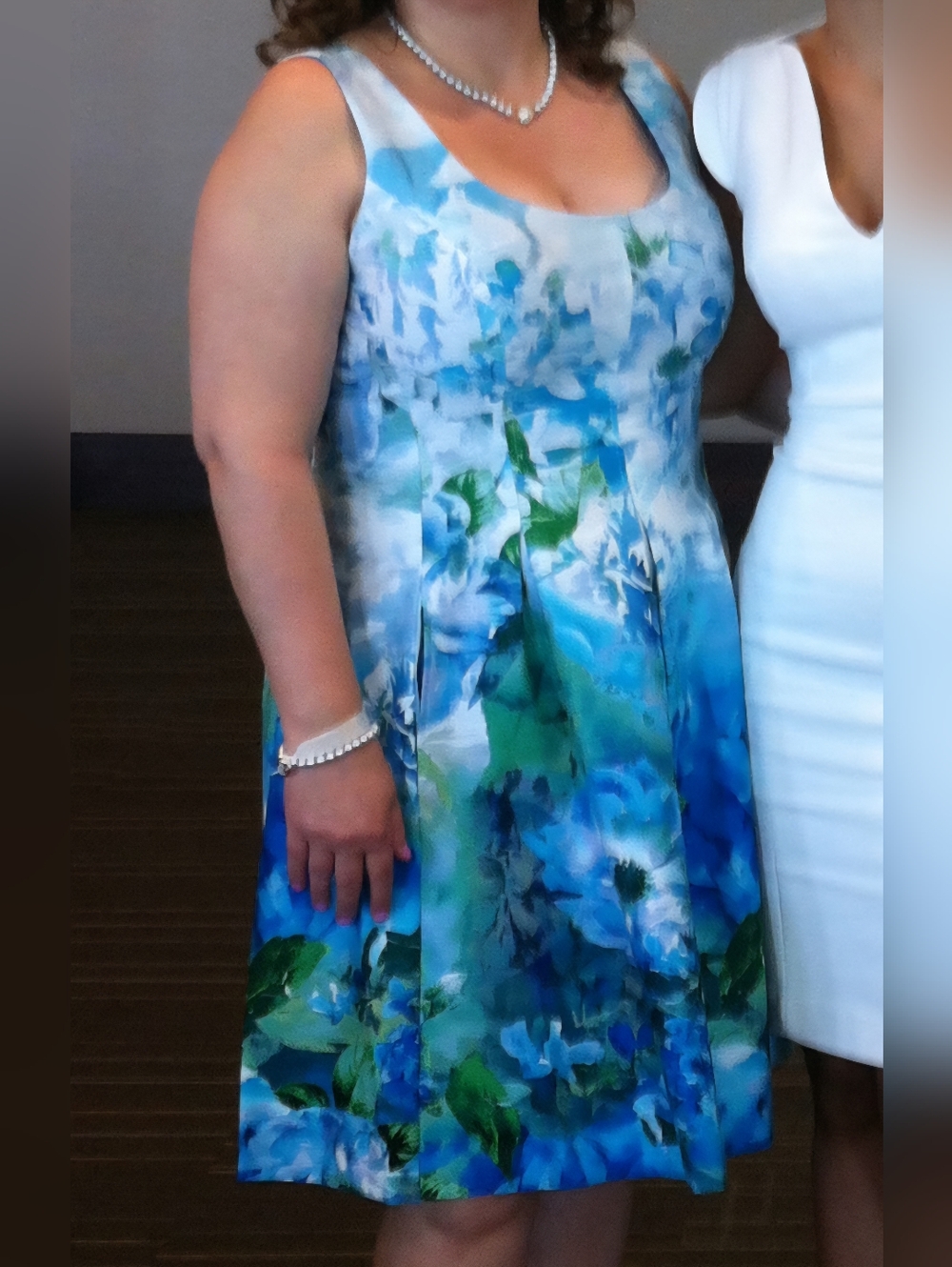 Nine West Watercolour Floral Sleeveless Dress